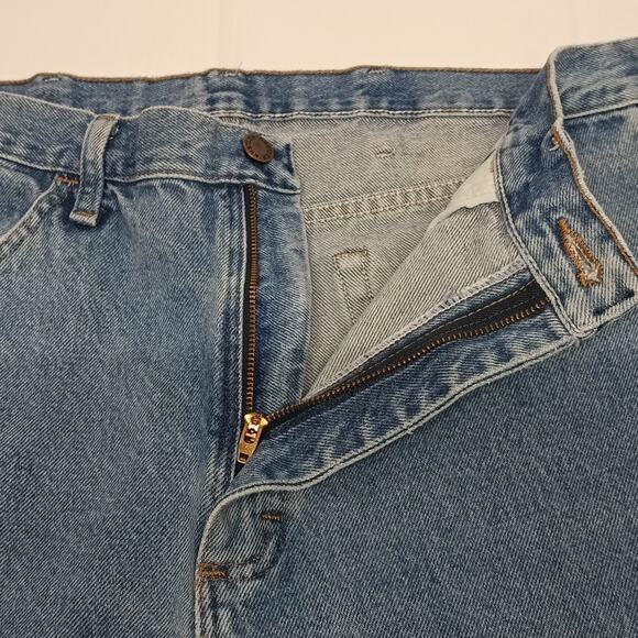 Rustler from wrangler jeans Regular Straight leg Jeans men's sz34x32 100% cotton - Picture 3 of 10